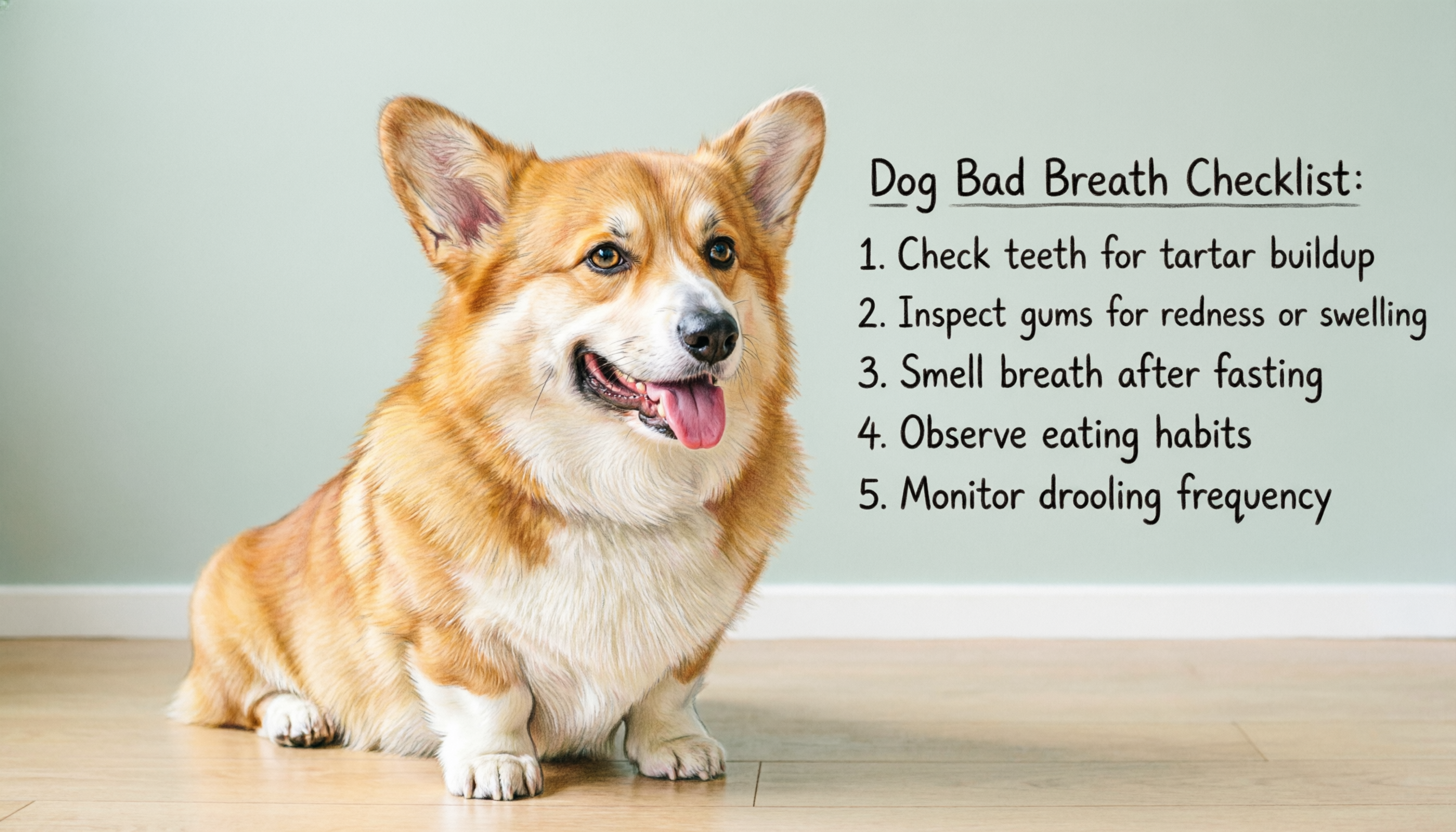 Checklist for dog bad breath home care and when to see a veterinarian