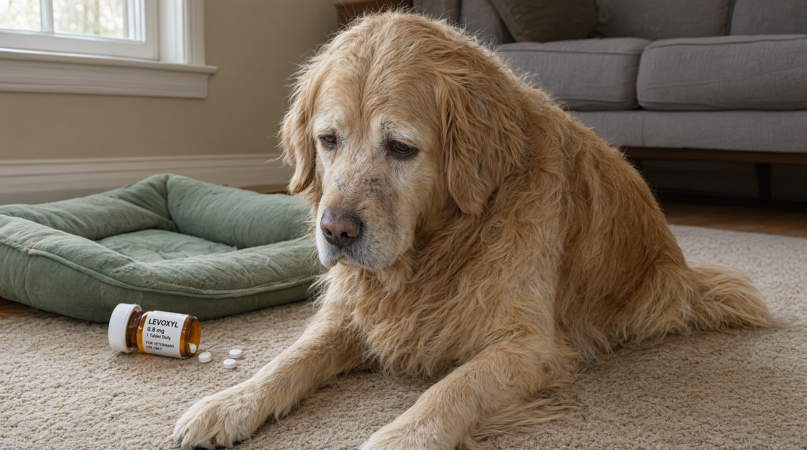 Hypothyroidism in dogs — underactive thyroid low thyroid symptoms weight gain coat changes