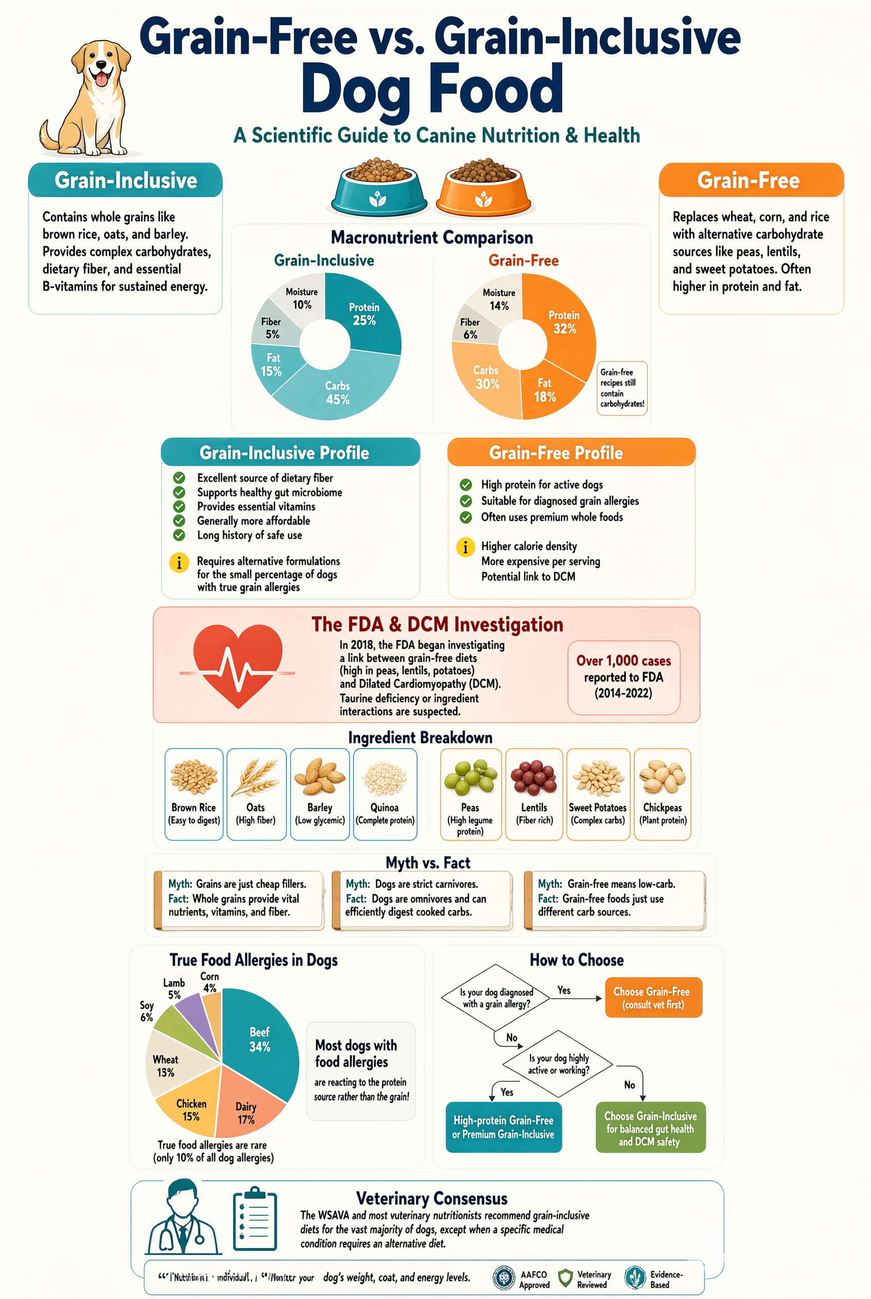 Grain free dog food vs grain inclusive — how US owners compare labels