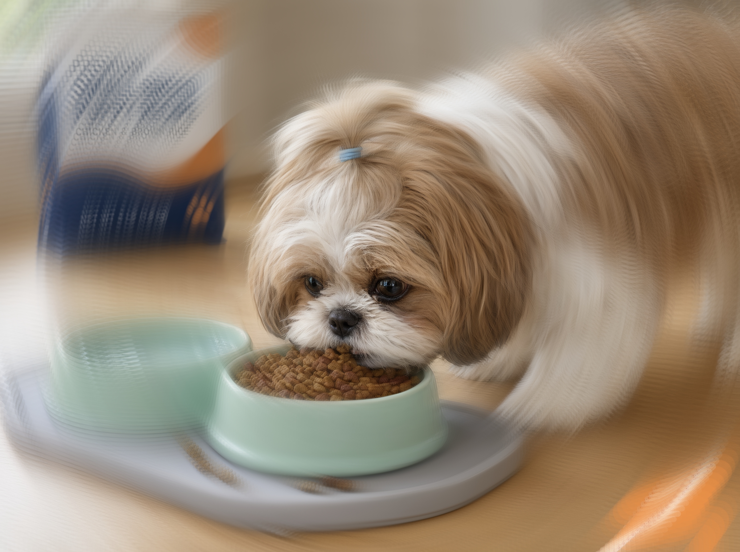 Shih Tzu puppy food and small breed feeding portions for US owners